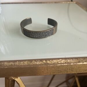 SWAROVSKI ANTIQUE GOLD CUFF with Vintage Artisanal Design